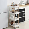 2/3/4 Tiers Slim Kitchen Utility Cart Storage Trolley Bathroom Shelves Organiser