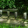 Solar 6pcs Powered Garden Post Lights Waterproof LED Outdoor Patio Yard Lawn UK