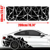 200x60cm Car Body Side Stickers Geometric Triangle Graphics Freestanding Decal