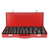 35Pcs Deep Impact Sockets 1/2" Metric Drive Tool Set Garage Workshop 8-32mm