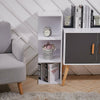 3/4 Tier Shelving Unit Corner Storage Display Bookcase Bookshelf Wooden Stand