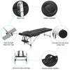 Mondeer 2/3 Folding Portable Lightweight Massage Table Salon Beauty Tattoo Couch