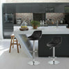 2X Bar Stools Leather Chair Breakfast Chairs Swivel Gas Lift Kitchen Cushioned