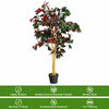 120CM Artificial Ficus Tree Realistic Fake Decorative Plant with Plastic Pot