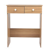 Wooden Makeup Jewelry Dressing Computer Table Desk With 2 Drawers Bedroom UK