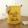 Washing Dirty Clothes Laundry Basket Canvas Baby Toy Hamper Bin Storage Bag Box