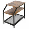 Retro Industrial Style Shelf Unit Metal Wood Storage Vintage book shelf bedside