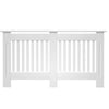 Radiator Cover White Cabinet Slatted Traditional Shelf Grill Furniture MDF Wood