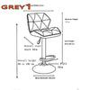 2X Bar Stools Leather Swivel Gas Lift Chair Kitchen Breakfast Pub Black,Red,Grey