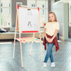 Kids Easel Wooden 2 in 1 Blackboard Whiteboard Childrens Drawing Art Chalk Board