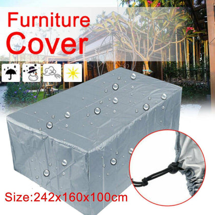 Premium Heavy Duty Waterproof Rattan Cube Cover Outdoor Garden Furniture Rain