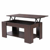 Hydraulic Lift Up Coffee Tea Table End Table with Living Room 100cm Wodden
