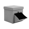 Folding Storage Ottoman Drawers Box Pouffe Seat Stool Home Foot Stool Bench UK