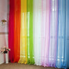 1/2pcs Pure Sheer Voile Window Screening Curtains Drape Panel Tulle Yarn Home UK