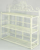 Cream Scroll 3 Tier Wall Hanging Shelf Unit Metal Shelf Storage Display Decor