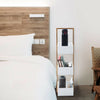 3 Tier Bamboo & MDF Bathroom Bedroom Storage Caddy Unit - 22 x 11 x 81(H)cm