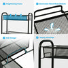 3 Tier Rolling Storage Trolley Utility Cart Kitchen Carts Mesh Basket W/ Wheels