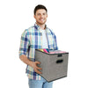 4PCS Foldable Storage Boxes with Lids Fabric Cube Clothes Organiser Storage Case