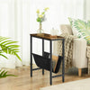 Side Table End Table w/ Magazine Holder Sling Nightstand 48 x 24 x 61cm Vintage