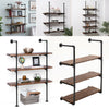 Black Metal Wall Shelf Wall Mounted Diaplay Shelf Living Room Bedroom