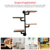 UK Vintage Industrial Pipe Wooden Wall Floating Shelf Storage Shelving Unit GL