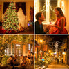 Waterproof String Fairy Lights 20-500 LED Solar Power Battery Outdoor Tree