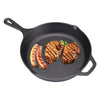 Cast Iron Skillet Frying Pan Pancake Griddle BBQ Premium Quality Multi-Choice UK