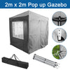 Folded Gazebo Marquee Party Tent Waterproof Garden Outdoor Pop Up Canopy 2x2m