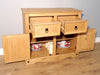 Corona Sideboard 2 Door 2 Drawer Solid Mexican Pine by Mercers Furniture®