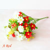 36 Heads Artificial Silk Flowers Bunch Wedding Home Grave Outdoor Bouquet UK