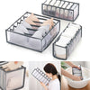 Set of 3 Underware Sock Bra Tie Drawer Divders Baby Clothes Organizer Box Grey