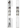 Bathroom Tall Cabinet Slim Freestanding Storage Organizer Cupboard With 2 Doors