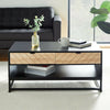 VonHaus Coffee Table | Classic Modern Tea Table w/ 2 Spacious Storage Drawers