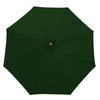 2.7M Outdoor Garden Parasol Patio Round Sun Shade Umbrella Crank Canopy Green