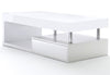 Modern White Gloss Extending Storage Coffee Table With Drawer FREE DELIVERY