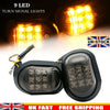 2x 9 LED Motorcycle Motorbike Flush Mount Turn Signal Indicators Amber Lamp New