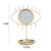 Gold Jewellery Tree Holder Hanger with Eye Shape Mirror Earrings Bracelets Stand