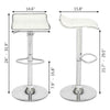 2x Bar Stools Breakfast Chair Swivel Gas Lift Home Kitchen Dining Room Hub Stool