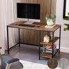 Industrial Computer Desk PC Laptop Table 2 Shelf Home Office Study Workstation