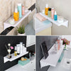 Kitchen Bathroom Shower Shelf Storage Suction Basket Caddy Rack Tidy Bath Tray