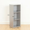 3 Tier Wooden Grey Cube Bookcase Storage Display Unit Modular Shelving/Shelves