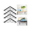 2PCS Wrought Iron Floral Decorative Countertop Brackets for Cafe