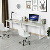 PC Computer Office Desk Corner Wooden Metal Desktop Table Home Study Workstation