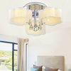 LED Crystal Ceiling Light Colour Changing Chandelier Pendant Lamp with Remote