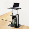 Movable Laptop Computer Desk Table w/ Storage Compartment Height Adjustable