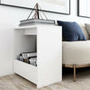 Living Room Modern Side Table White 50x26x50 cm Chipboard