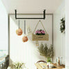 Wall Mounted Clothes Rail Hanging Rack Iron Pipe Laundry Garment Display Hanger