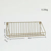 Industrial Wall Mounted Shelf Unit Metal Wire Floating Shelves Office Room Decor