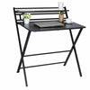Folding Computer Desk Wooden Foldable Study Table Laptop PC Table Home Office