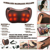 Electric Shiatsu Cervical Massager Pillow Heat Back Neck Lumbar Home Car Cushion